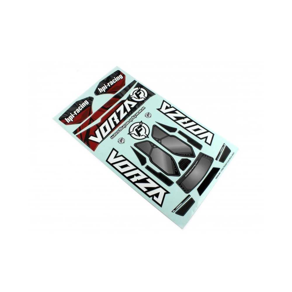 Juego de adhesivos truggy HPI Racing VB2 Vorza Flux HPI-160436 Juego de adhesivos truggy HPI Racing VB2 Vorza Flux HPI-160436