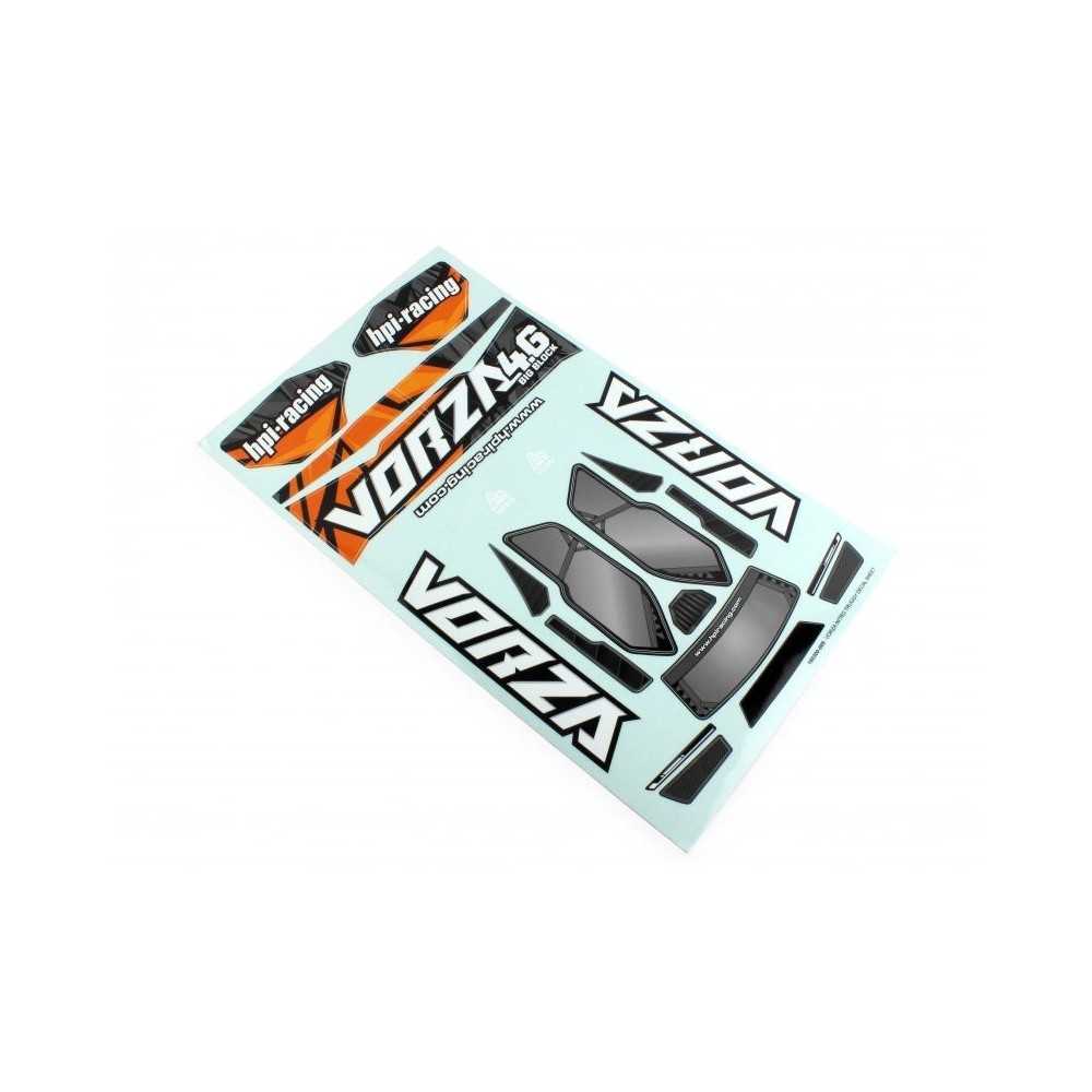 HPI Racing VB2 VORZA TRUGGY NITRO DECAL SHEET HPI-160435