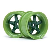 Llanta HPI Racing Work Meister S1 Verde 26mm Hexágono 6mm Offset OS HPI-111091