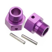 Hexágonos de rueda 24x27 mm morados HPI Racing HPI-86469