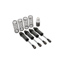 Amortiguadores Traxxas Ultra Shocks Largos Grises con Muelles (4) TRX3760-GRAY