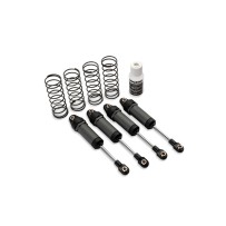 Amortiguadores Traxxas Ultra Shocks Largos Grises con Muelles (4) TRX3760-GRAY