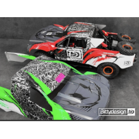 Carrocería Bittydesign Falcon-X Verde 1/7 para Traxxas UDR Pre-pintada BDTRX7-FLCX-PPG