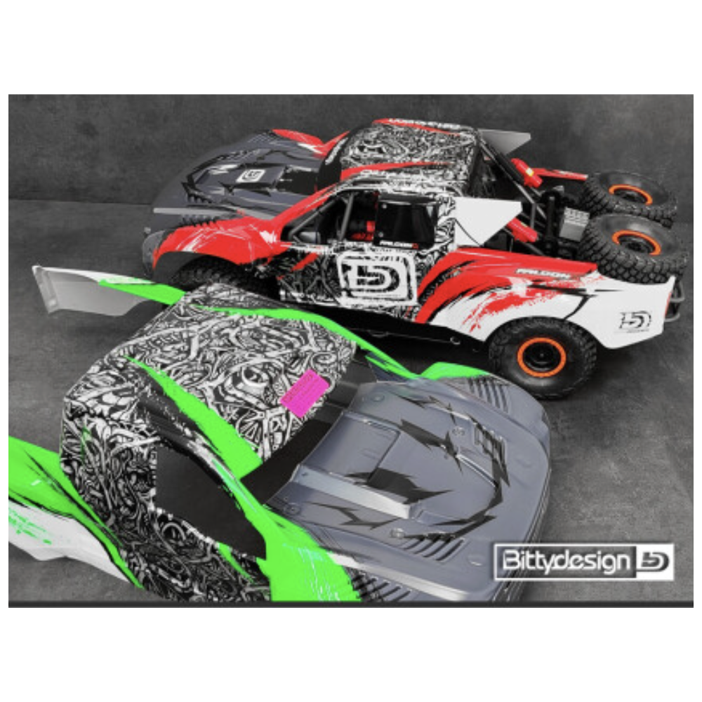 Carrocería Bittydesign Falcon-X Verde 1/7 para Traxxas UDR Pre-pintada BDTRX7-FLCX-PPG Carrocería Bittydesign Falcon-X Verde 1/7 para Traxxas UDR Pre-pintada BDTRX7-FLCX-PPG