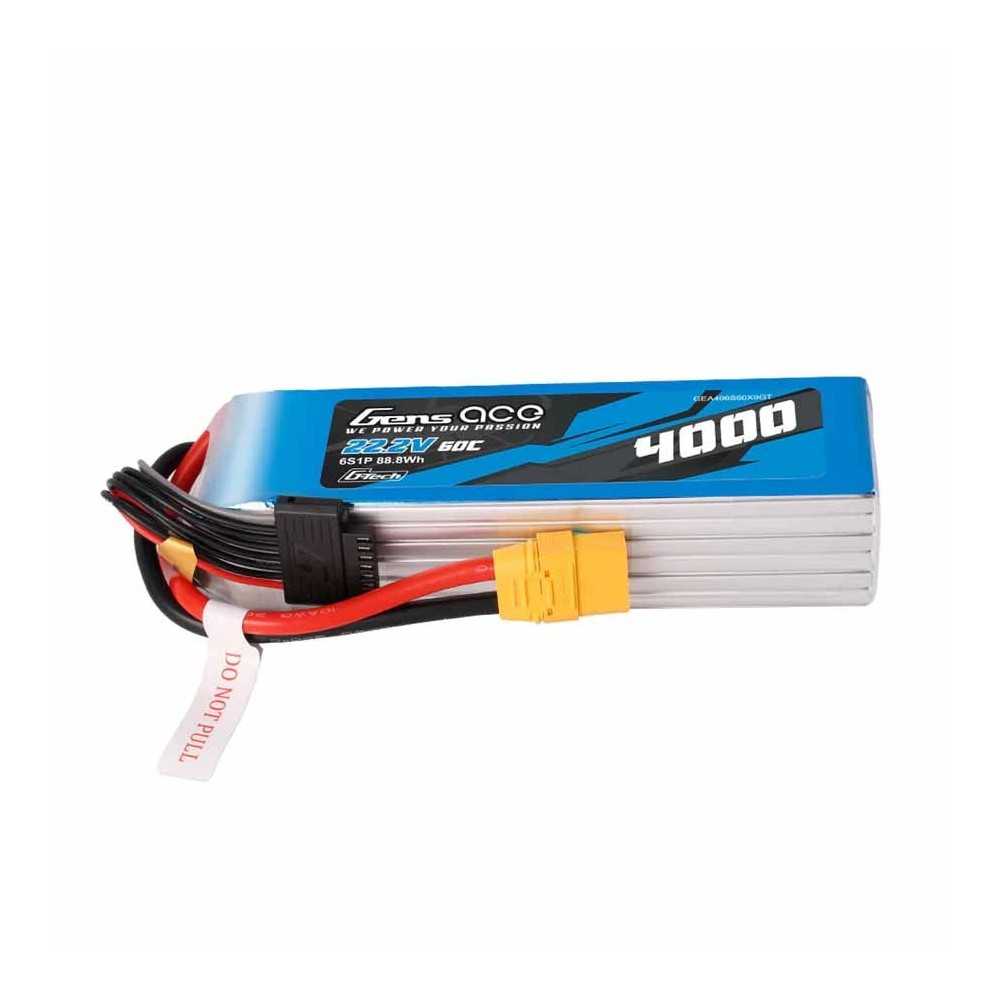 GENS ACE Batteria LIPO 6s 22.2v-4000-60c (xt90) 164x46x43mm 690g gt GE1-4000-6X9GT