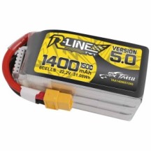 GENS ACE Tattu-r 5.0 LIPO 6s 1400mah-150c (xt60) 78x38x40mm 223g GE1TA-1400-6X6ST