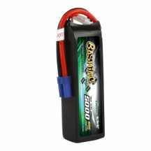 GENS ACE Bashing LIPO 4s 14.8v-5000-60c 136x42x34mm 440g soft g-tech GE3-5000-4C5GT