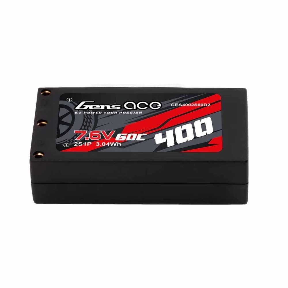 GENS ACE Mini 1:28 LIPO 2s HV 2.0 7.6v-400-60c(jst) 44x23x12mm 19g GEA4002S60D2 GENS ACE Mini 1:28 LIPO 2s HV 2.0 7.6v-400-60c(jst) 44x23x12mm 19g GEA4002S60D2