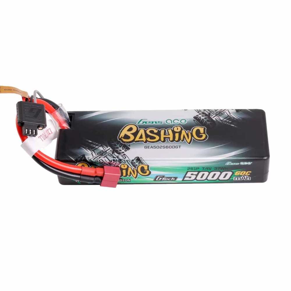 GENS ACE Bashing LIPO 2s 7.4v-5000-60c (deans) 136x48x25mm 250g g-tech GEA502S60DGT GENS ACE Bashing LIPO 2s 7.4v-5000-60c (deans) 136x48x25mm 250g g-tech GEA502S60DGT