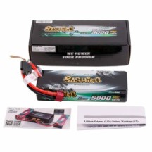 GENS ACE Bashing LIPO 2s 7.4v-5000-60c (deans) 136x48x25mm 250g g-tech GEA502S60DGT
