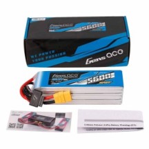 GENS ACE Sport LIPO 6s 22.2v-5600-80c (xt90s) 161x46x47mm 760g gt GEA566S80SX9GT