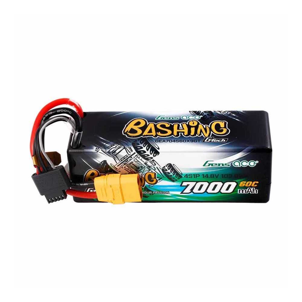 GENS ACE Bashing LIPO 4s-14.8v-7000-60c (xt90) 138x47x49mm 590g g-tech GEA704S60X9GT GENS ACE Bashing LIPO 4s-14.8v-7000-60c (xt90) 138x47x49mm 590g g-tech GEA704S60X9GT