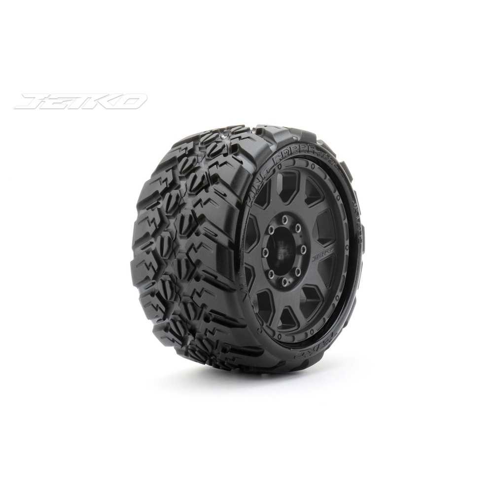JETKO Ex king cobra lp belted 3.8" black wheel maxx 17mm (2) JK1602CB JETKO Ex king cobra lp belted 3.8" black wheel maxx 17mm (2) JK1602CB