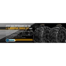 JETKO Ex tyre mt raptor belted 3.8" 17mm-maxx-12mm black wheel JK1805CB