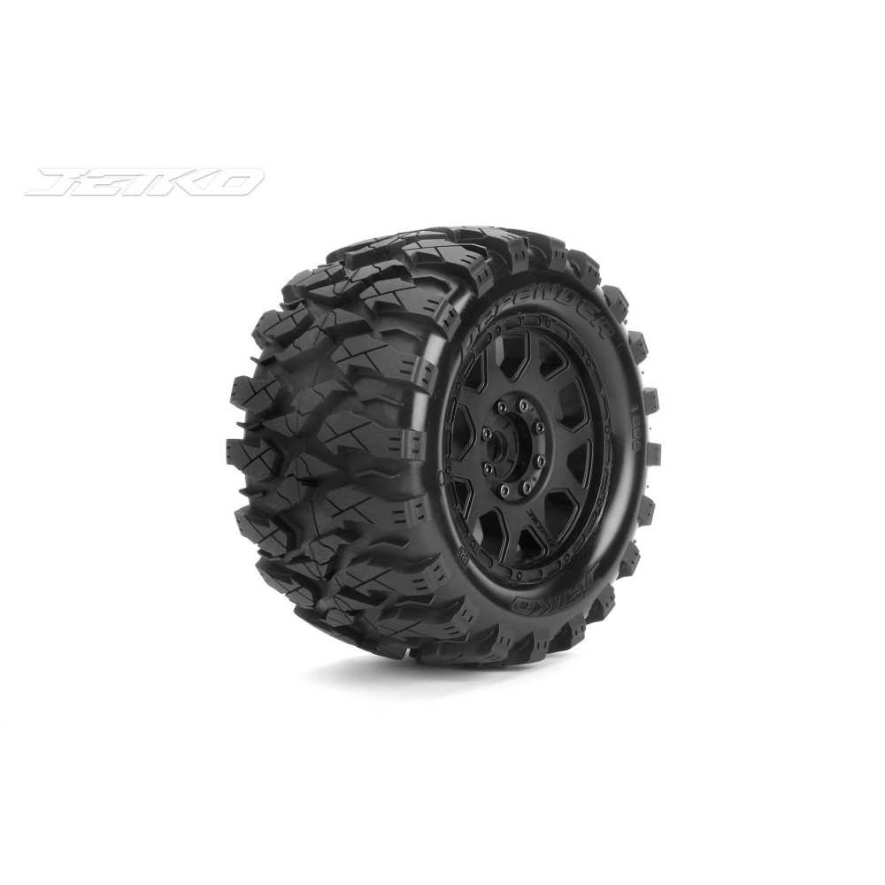 JETKO Ex tyre mt defender belted 3.8" 17mm-maxx-12mm black wheel JK1806CB JETKO Ex tyre mt defender belted 3.8" 17mm-maxx-12mm black wheel JK1806CB