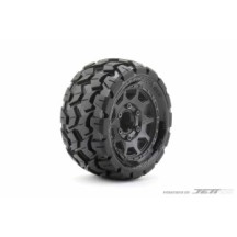 JETKO Ex tyre st tomahawk black wheel 2.8" hex 12-14-17mm (2) JK2701CB