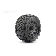 JETKO Ex tyre st rockform black wheel 2.8" hex 12-14-17mm (2) JK2703CB