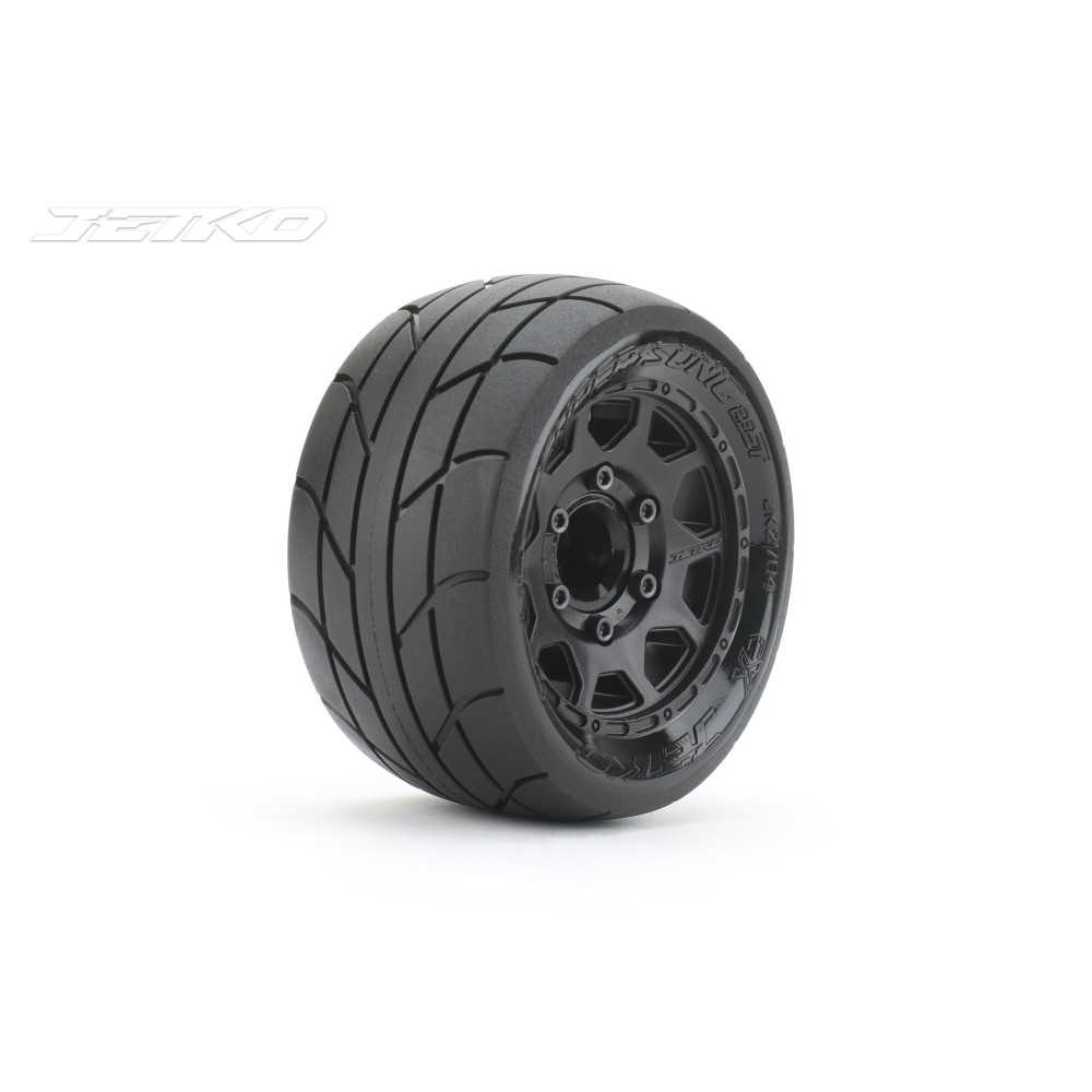 JETKO Ex tyre st supersonic slick black wheel 2.8" hex12-14-17mm (2) JK2704CB JETKO Ex tyre st supersonic slick black wheel 2.8" hex12-14-17mm (2) JK2704CB