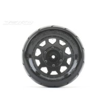 JETKO Ex tyre st supersonic slick black wheel 2.8" hex12-14-17mm (2) JK2704CB