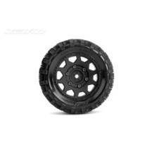 JETKO Ex tyre st raptor black wheel 2.8" hex 12-14-17mm (2) JK2705CB