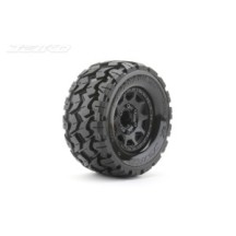 JETKO Ex tyre mt tomahawk black wheel 2.8" hex 12-14-17mm (2) JK2801CB