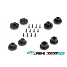 JETKO Ex tyre mt tomahawk black wheel 2.8" hex 12-14-17mm (2) JK2801CB