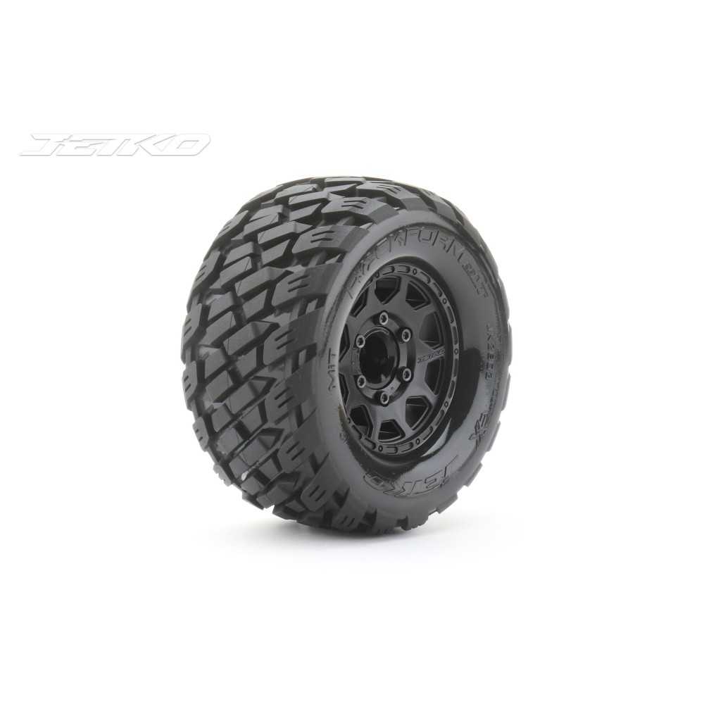 JETKO Ex tyre mt rockform black wheel 2.8" hex 12-14-17mm (2) JK2803CB