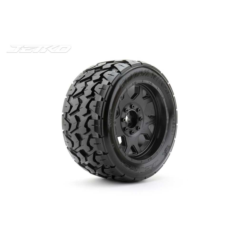 JETKO Ex tyre tomahawk belted xmt black wheel trx xmaxx kraton (2) JK5801CB JETKO Ex tyre tomahawk belted xmt black wheel trx xmaxx kraton (2) JK5801CB