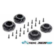 JETKO Ex tyre tomahawk belted xmt black wheel trx xmaxx kraton (2) JK5801CB
