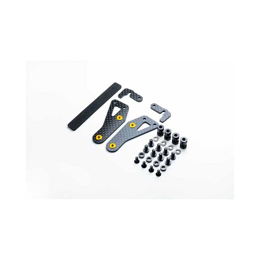 KOSWORK Soporte de batería shorty carbono 2.0mm - turbo optima mid sp KOS04355-12 KOSWORK Soporte de batería shorty carbono 2.0mm - turbo optima mid sp KOS04355-12