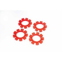 KOSWORK Elásticos ufo para pegar neumáticos 1:8 buggy (4) rojo KOS14605R
