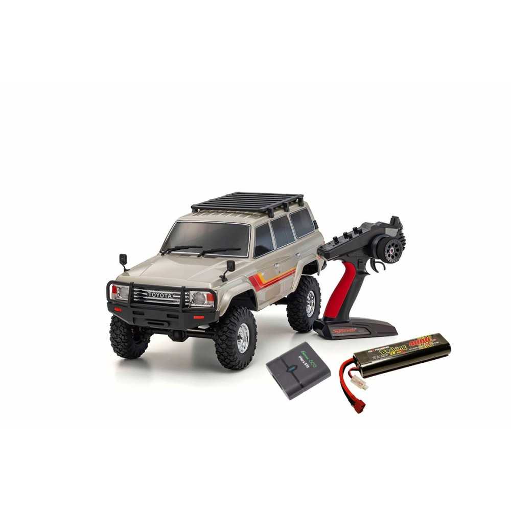 KYOSHO Combo kc10 toyota lc60 readyset +PINK 2s 4000 POWER bundle K.34801PB-4000