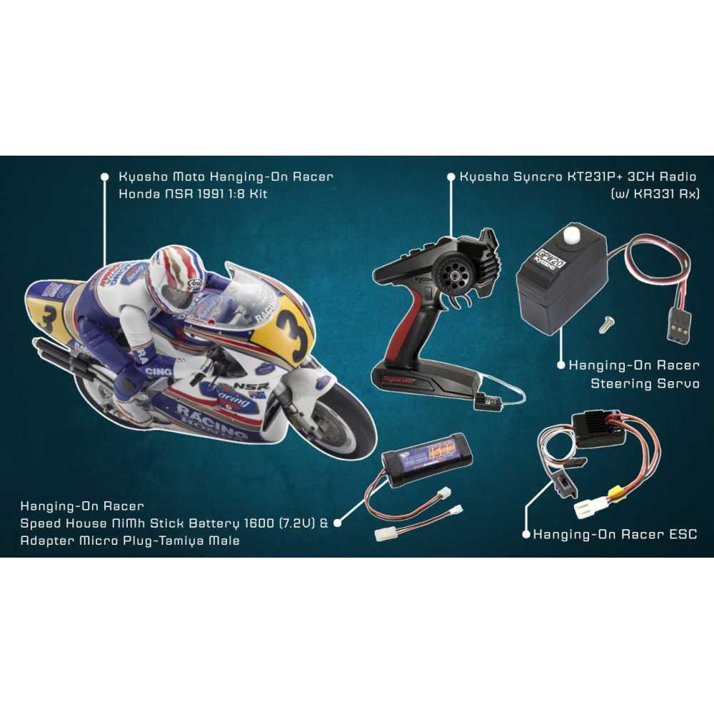 KYOSHO Hor honda nsr500 1:8 KIT combo set w/kt231p-gpw17/18/21-71351 K.34932COMBO KYOSHO Hor honda nsr500 1:8 KIT combo set w/kt231p-gpw17/18/21-71351 K.34932COMBO