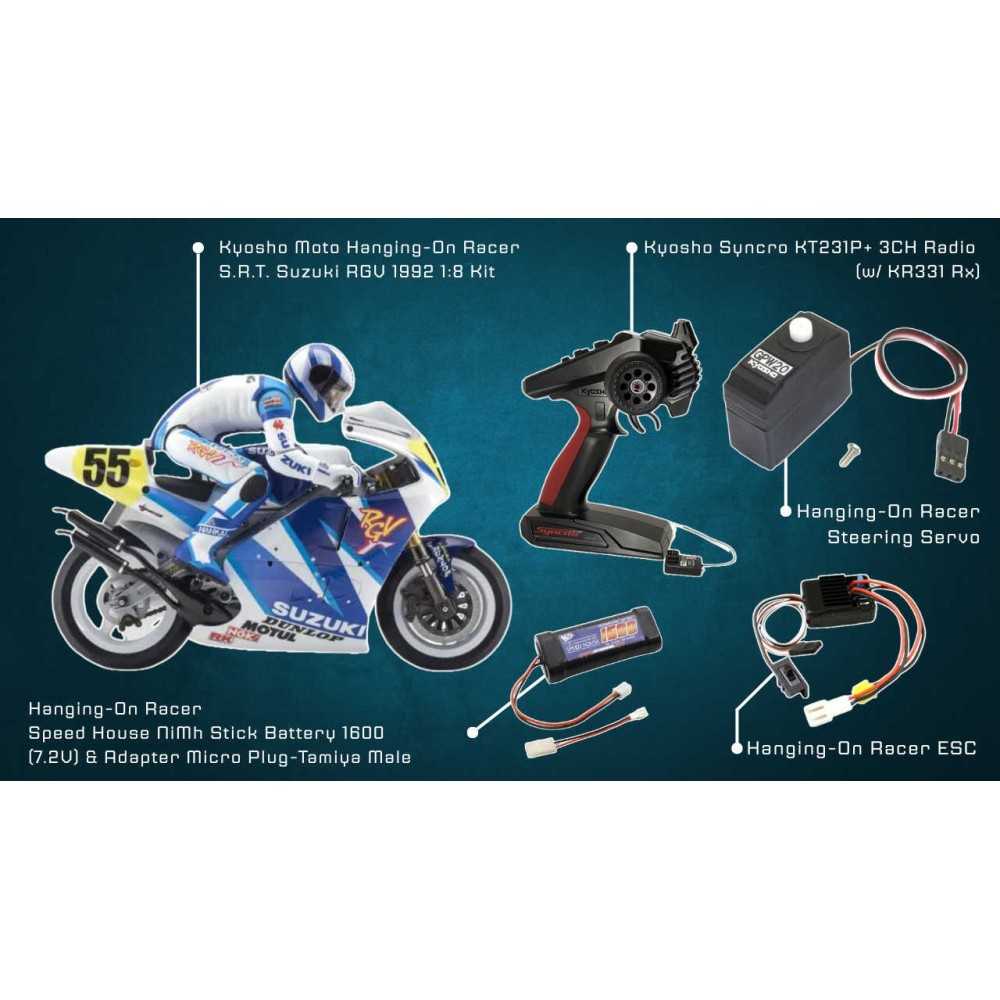 KYOSHO Hor suzuki rgv 92 1:8 KIT combo set w/kt231p-gpw17/18/21-71351 K.34935COMBO