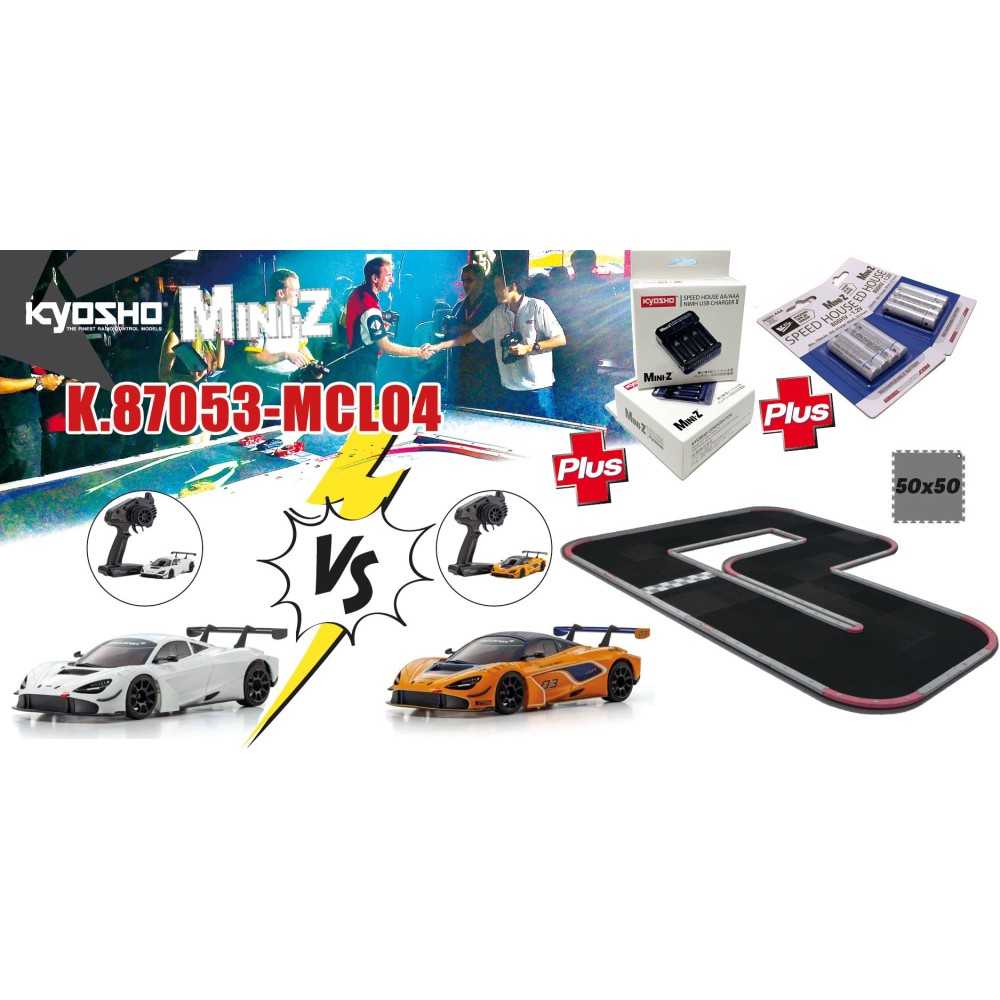 KYOSHO Grand prix circuit 50 mini-z mclaren 720s mr04 battle readyset K.87053-MCL04
