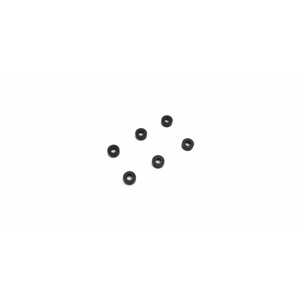 KYOSHO Arandelas anodizadas 3x7x3mm (6) - negras K.97059-03BK KYOSHO Arandelas anodizadas 3x7x3mm (6) - negras K.97059-03BK