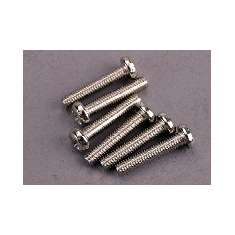 Tornillos cabeza redonda 3x15mm Traxxas Tornillos cabeza redonda 3x15mm Traxxas