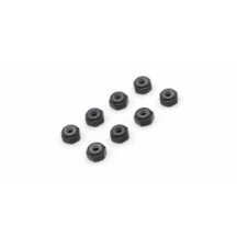 KYOSHO Tuercas de rueda m2 alu mini-z (8) negras K.MZW128BK
