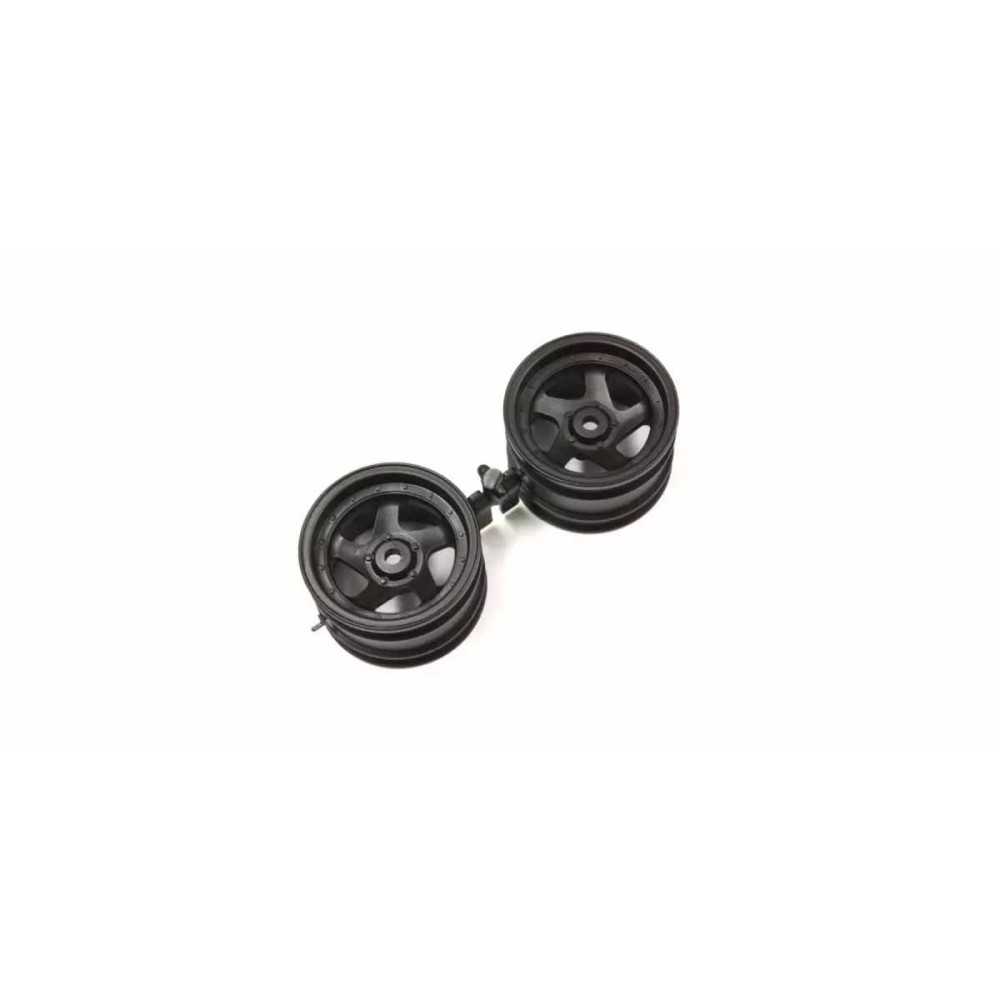KYOSHO Llantas 5 radios negras 1.7 inches (2) optima K.OTH244BKB