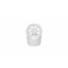 KYOSHO Llantas 8 hoyos blancas delanteras 50mm (2) optima mid K.OTH249W