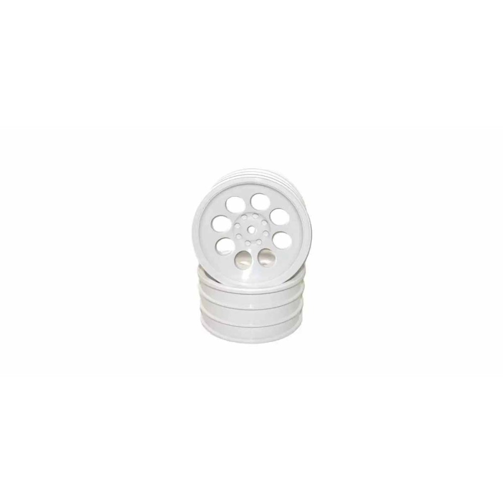 KYOSHO Llantas 8 hoyos blancas delanteras 50mm (2) optima mid K.OTH249W