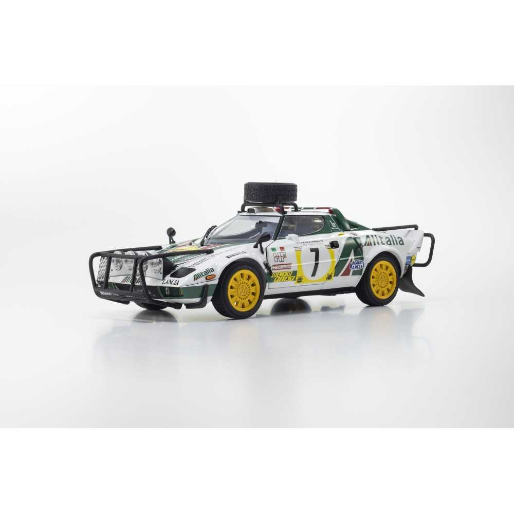 KYOSHO DIE CAST KYOSHO 1:18 lancia stratos hf s.munari 3rd safari rally 1977 nr.7 KS08130G