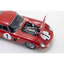 KYOSHO DIE CAST KYOSHO 1:18 ferrari 250 gto 1000kms paris 1962 1st oa 3987gt nr.1 KS08438G