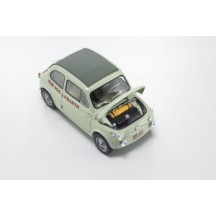 KYOSHO DIE CAST KYOSHO 1:18 fiat nuova 500 elaborazione abarth record green clear KS08966ALG