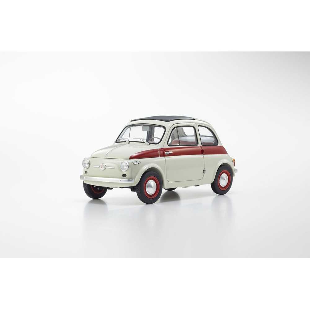 KYOSHO DIE CAST KYOSHO 1:18 fiat nuova 500 sport light gray/red line KS08966SLG KYOSHO DIE CAST KYOSHO 1:18 fiat nuova 500 sport light gray/red line KS08966SLG