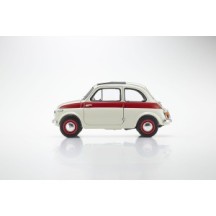 KYOSHO DIE CAST KYOSHO 1:18 fiat nuova 500 sport light gray/red line KS08966SLG
