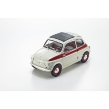 KYOSHO DIE CAST KYOSHO 1:18 fiat nuova 500 sport light gray/red line KS08966SLG