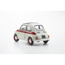 KYOSHO DIE CAST KYOSHO 1:18 fiat nuova 500 sport light gray/red line KS08966SLG