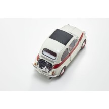 KYOSHO DIE CAST KYOSHO 1:18 fiat nuova 500 sport light gray/red line KS08966SLG