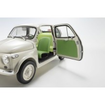 KYOSHO DIE CAST KYOSHO 1:18 fiat nuova 500 ivory accessories version KS08966WA